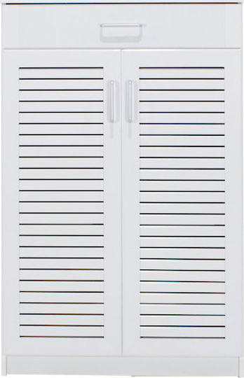 Suport pentru pantofi Sante cu 5 Rafturi Albă L80xW37xH123cm