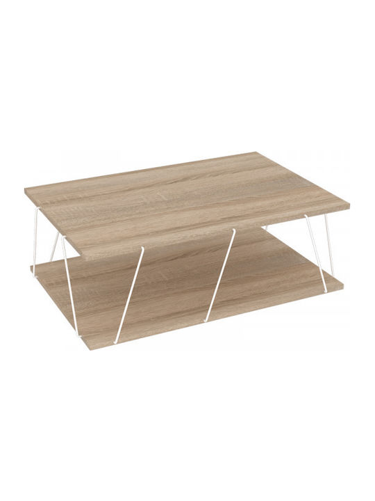 Tars Rectangular Wooden Coffee Table Sonoma L90xW60xH30.5cm