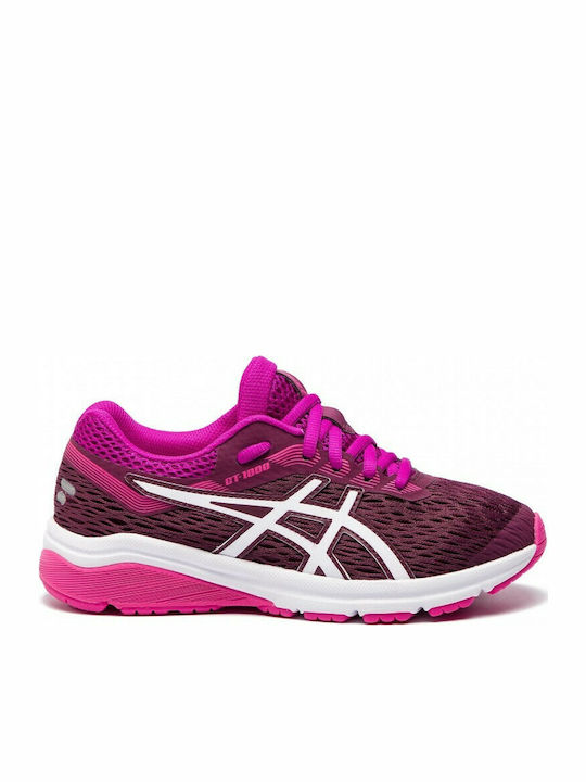 ASICS Kids Sports Shoes Running GT-1000 7 Gs Burgundy