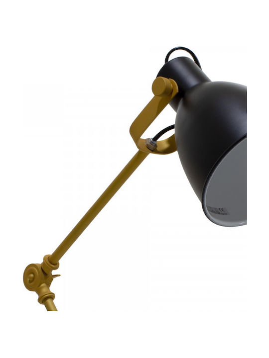 Pakketo PWL-0001 Office Lamp with Foldable Arm for Socket E27 in Black Color