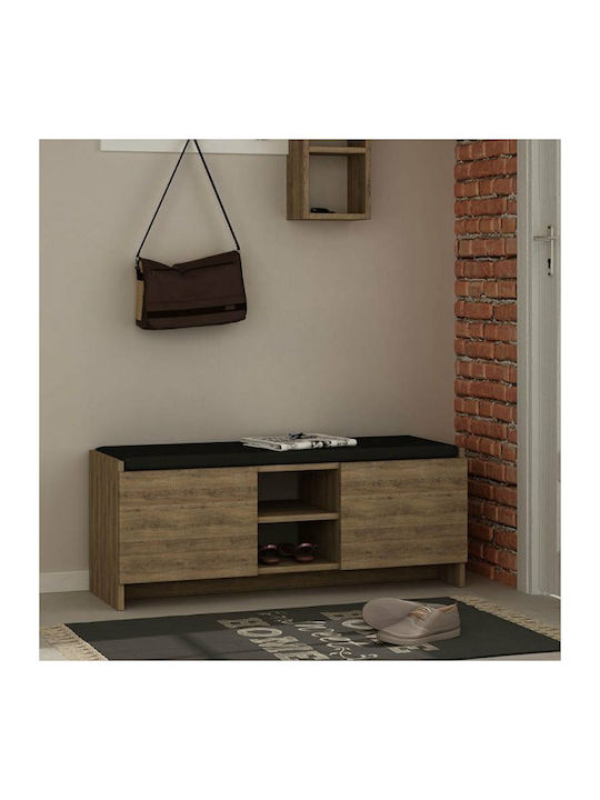 Schuhorganisator Zulla mit 2 Regalen Beige 110x37x43cm