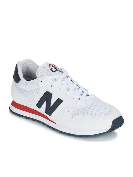 New Balance 500 Ανδρικά Sneakers Λευκά GM500SWB