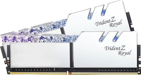 G.Skill Trident Z Royal DDR4 16GB RAM с 2x8GB Модула и Скорост 3200 за Настолен Компютър