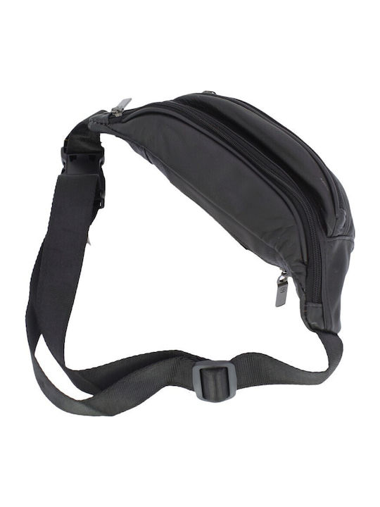 Leather Waist Bag Black