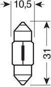 Osram Лампи Автомобила Original Line C5W Обикновени 12V 10W 2бр