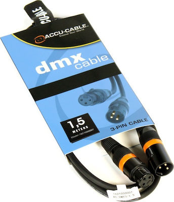 American DJ XLR male to XLR female 1.5m Cable (1621000007)