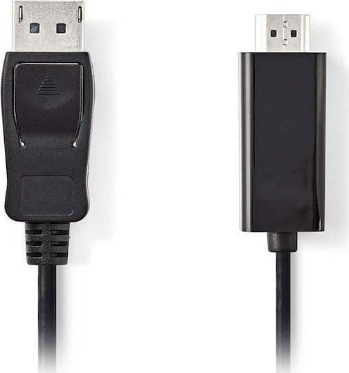 Nedis Cable DisplayPort male - HDMI male 3m Black (CCGP37100BK30)