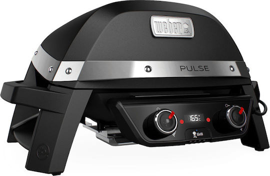 Weber Pulse Tabletop Electric Grill Grill 2200W with Lid and Adjustable Thermostat 49cmx39cmcm