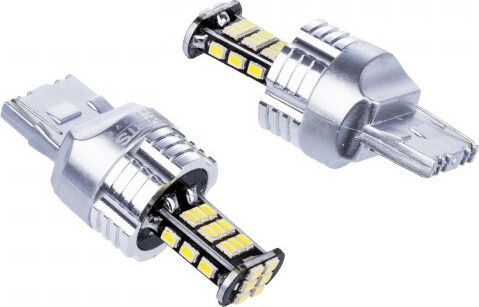 Einparts Λάμπες Αυτοκινήτου T20 Canbus LED 6000K Ψυχρό Λευκό 10-30V 21W 2τμχ