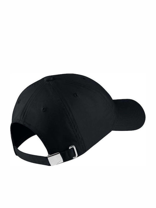 Nike Παιδικό Καπέλο Jockey Υφασμάτινο Heritage Metal για Αγόρι Μαύρο