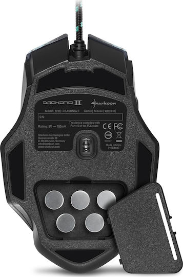 Sharkoon Drakonia II RGB Gaming Gaming Maus 15000 DPI Grün