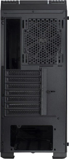Inter-Tech S-3901 Impulse Gaming Middle Tower Carcasă PC cu Deschidere Laterală și Sistem Iluminare RGB Negru