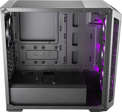CoolerMaster MasterBox MB511 RGB Midi Tower Κουτί Υπολογιστή με Πλαϊνό Παράθυρο Μαύρο