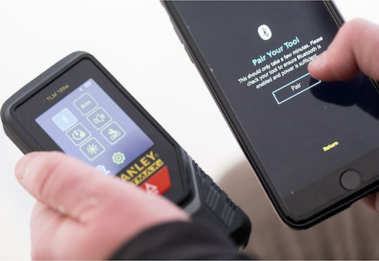 Stanley Μέτρο Laser TLM 165i Bluetooth με Δυνατότητα Μέτρησης 60m
