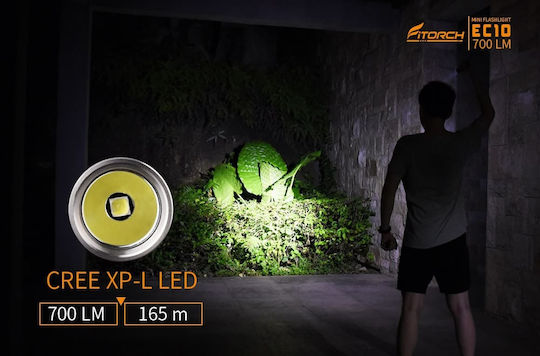 Fitorch Επαναφορτιζόμενος Φακός LED IPX8 με Μέγιστη Φωτεινότητα 700lm