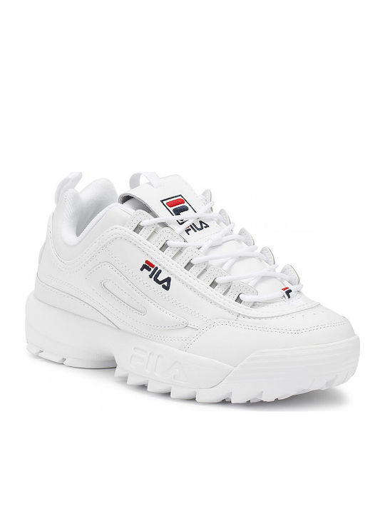 Disruptor II Premium Chunky Sneakers White