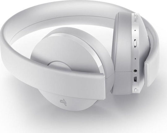 Sony Gold Ασύρματο Over Ear Gaming Headset με σύνδεση 3.5mm / USB Λευκό