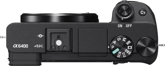 Sony α6400 Mirrorless Φωτογραφική Μηχανή Body Μαύρη