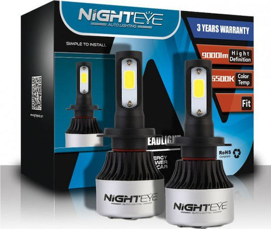 Nighteye Lamps Car A315 S2 H7 LED 6500K Cold White 9-32V 36W 2pcs