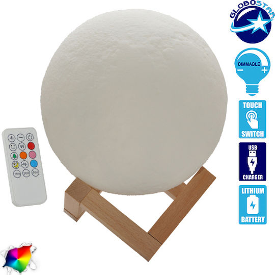 GloboStar Φωτιστικό Moon LED RGB Moon Light