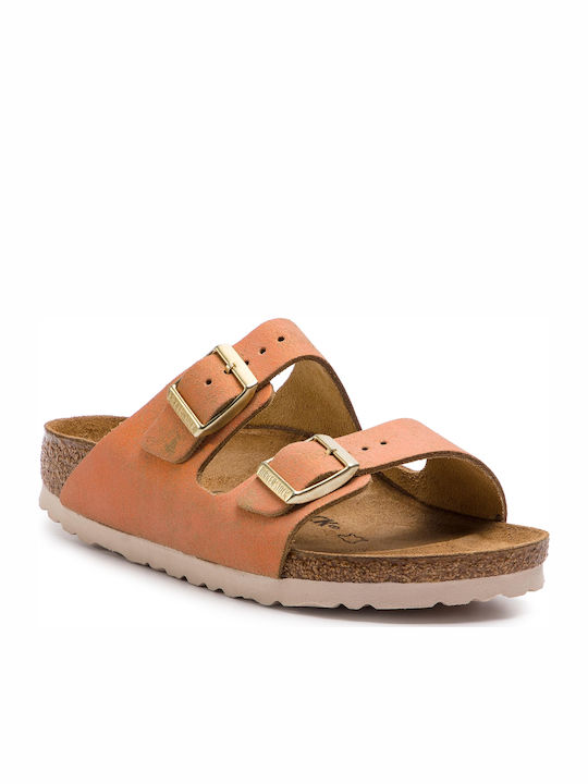 Birkenstock arizona washed discount metallic sea copper