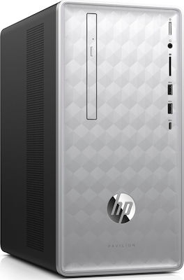 Pavilion 590-p0533ng Настолен компютър (Райзън 3-2200G/8ГБ DDR4/256ГБ SSD/Без ОС)