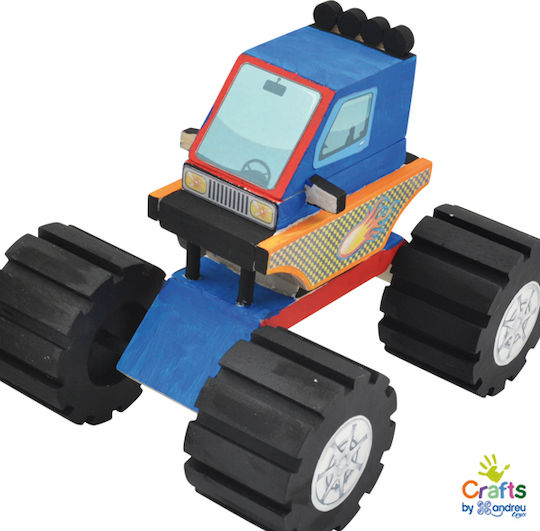 Andreu Toys Construction & Building Toys Wooden Monster Truck for Children Aged 6+