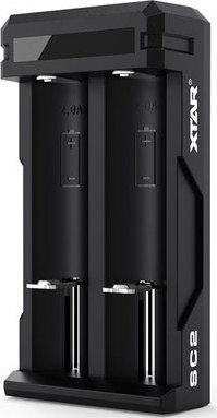 XTAR SC2 USB Charger 2 Batteries Li-ion Size 18650/26650/14500