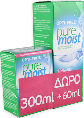 Alcon Opti-free Puremoist Υγρό Φακών Επαφής 300ml & 60ml