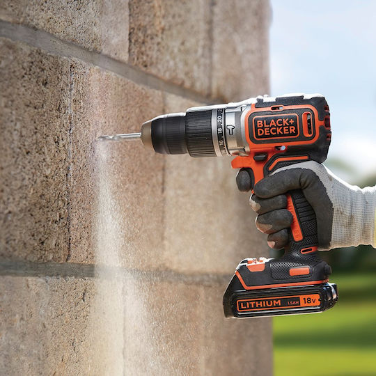 Black & Decker -XJ Percussive Drill Driver Battery Solo Brushless 18V
