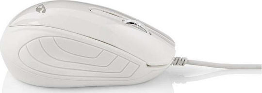 Nedis Wired Desktop Mouse Verkabelt Maus Weiß
