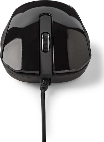 Nedis Wired Desktop Mouse Cu fir Mouse Negru