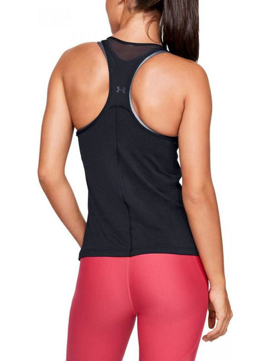 HeatGear Racer Women's Summer Cotton Sleeveless Black Top