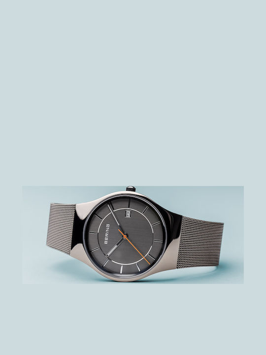 Bering Time Classic Watch Battery with Metal Bracelet Bering Time Classic Watch Battery with Metal Bracelet