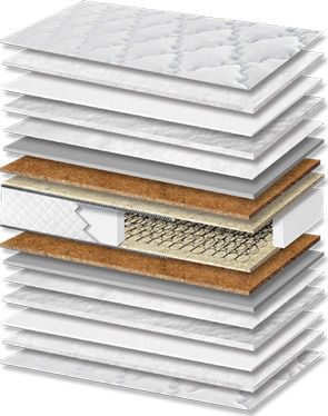 Orion Strom 015 Star Plus Coco Französisches Orthopädisch Matratze 120x200x25cm mit Kokos