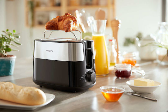 Philips Toaster 2 Slots 830W Black