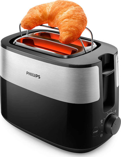 Philips Toaster 2 Slots 830W Black