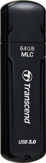 Transcend JetFlash 750 64GB USB 3.0 Стик Черен