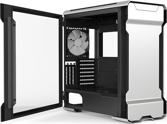 Phanteks Enthoo Evolv X Glass Gaming Midi Tower Computer Case with Side Window and RGB Lighting Galaxy Silver