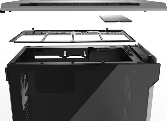 Phanteks Enthoo Evolv X Glass Gaming Midi Tower Computer Case with Side Window and RGB Lighting Galaxy Silver