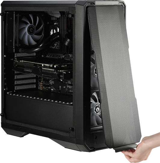 BitFenix Enso Mesh RGB Gaming Midi Tower Κουτί Υπολογιστή με Πλαϊνό Παράθυρο Μαύρο