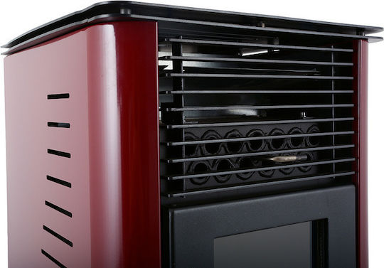 Werstahl ΖΕΥΣ ZS10 Σόμπα Pellet Αερόθερμη 10.13kW Μπορντό
