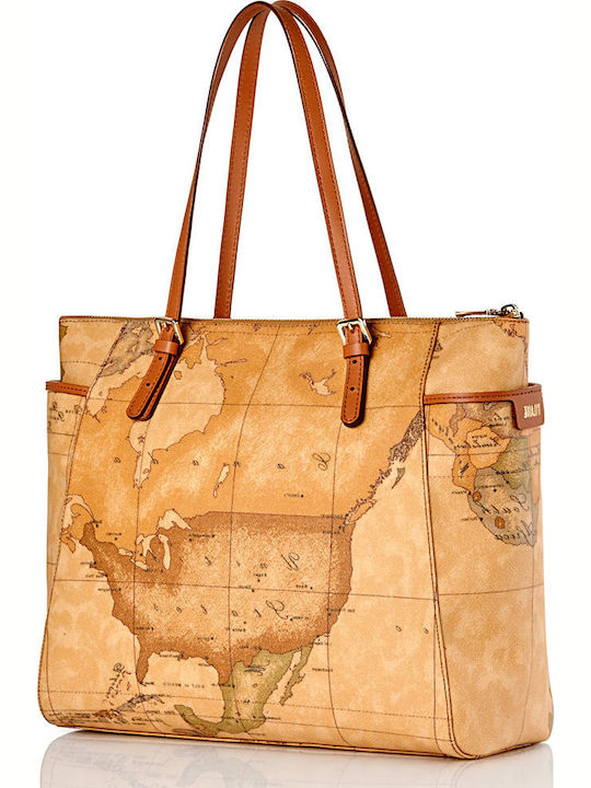 Women's Bag Shopper Shoulder Beige