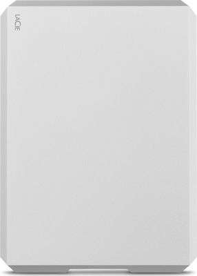 Lacie Mobile Drive USB 3.1 / USB-C Външен HDD 2TB 2.5" Лунно сребро