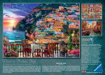 Puzzle Cină în Positano Italia 2D 1000 Piese