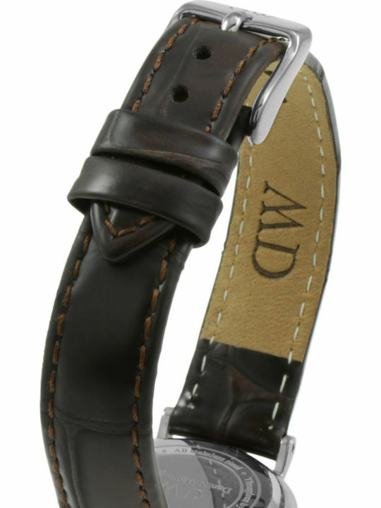 Daniel Wellington Classy York Women's Watch with Brown Leather Strap