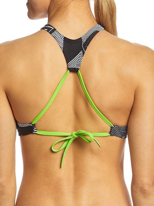 High Neck Bikini Top Black