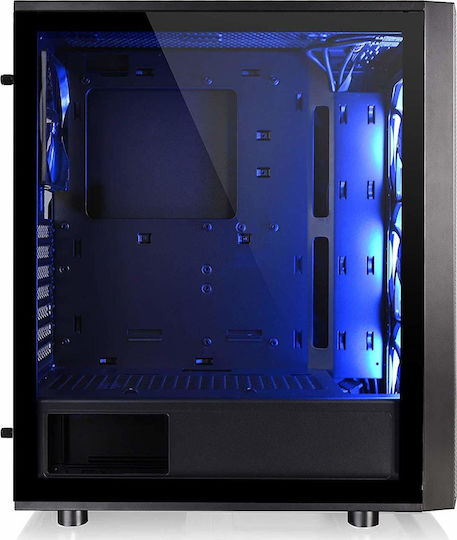 Thermaltake Versa J25 Tempered Glass RGB Edition Gaming Midi Tower Κουτί Υπολογιστή με Πλαϊνό Παράθυρο Μαύρο