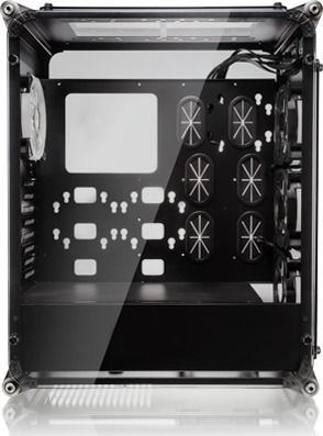 Raijintek Coeus Evo TC Gaming Midi Tower Κουτί Υπολογιστή με Πλαϊνό Παράθυρο και RGB Φωτισμό Μαύρο