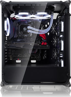 Raijintek Coeus Evo TC Gaming Midi Tower Κουτί Υπολογιστή με Πλαϊνό Παράθυρο και RGB Φωτισμό Μαύρο
